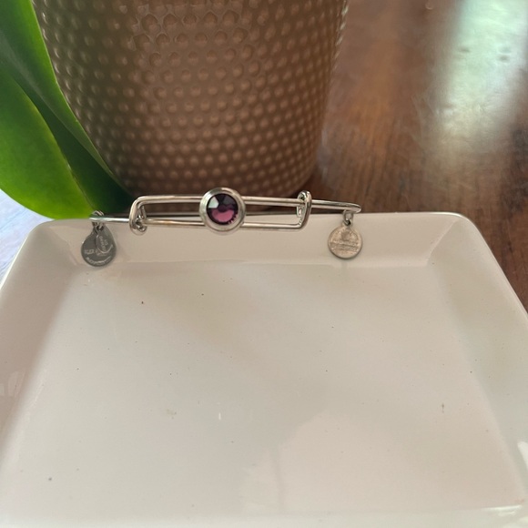 Alex and ani bangles with amethyst stone - Picture 2 of 3